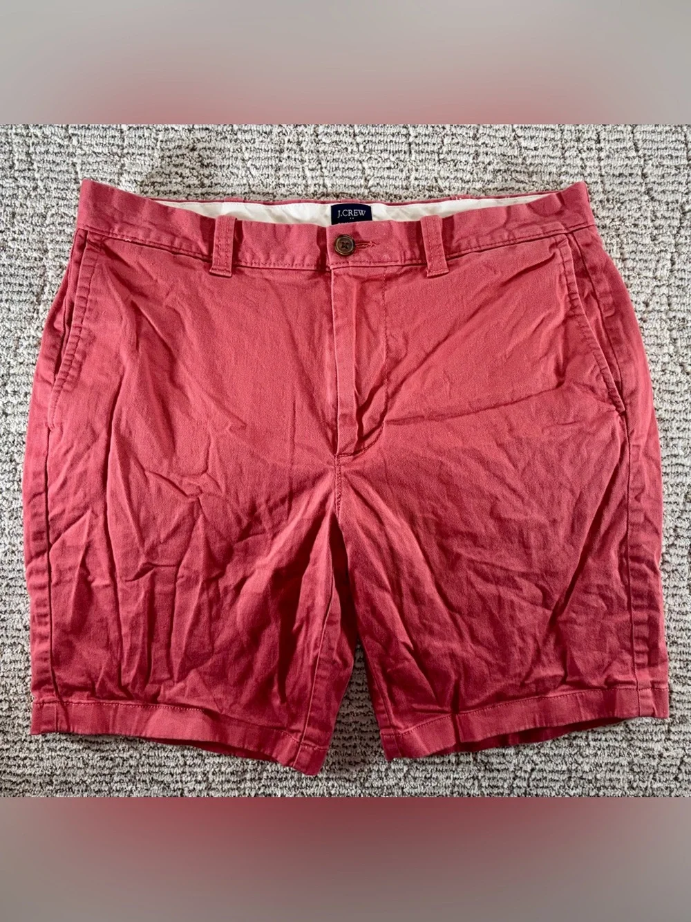 J. Crew Men’s Size 32 Pink 9” Inseam Chino‎ Shorts